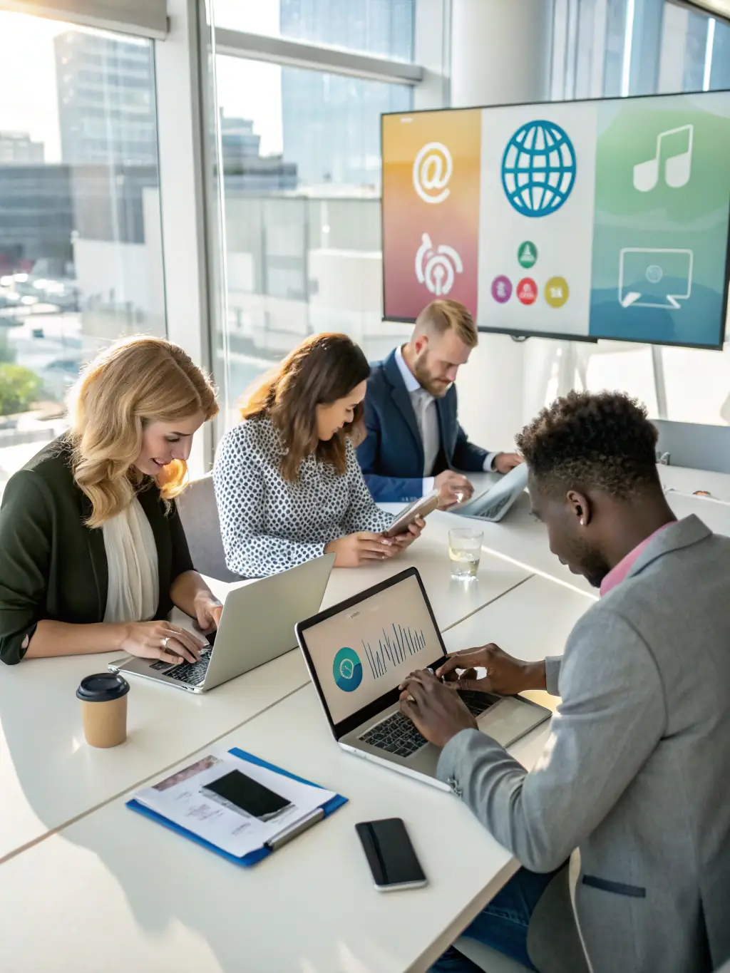 A diverse group of investors, representing the platform's accessibility to both experienced traders and newcomers. The image should convey inclusivity and financial empowerment.